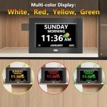 Digital Day & Date Clock for Seniors - 7 Inch