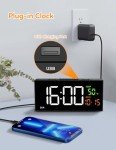 Digital Alarm Clock with Date, Temp & Snooze