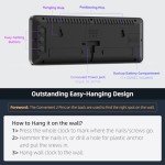 LED Digital Wall Clock with RGB Display