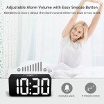 DreamSky Small Digital Alarm Clock with USB Charging