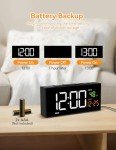 Digital Alarm Clock with Date, Temp & Snooze