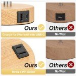 3-Way Dimmable Touch Bedside Table Lamp with USB