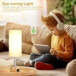 3-Way Dimmable Touch Bedside Table Lamp with USB