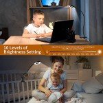 LED Desk Lamp with Clamp, 3 Colors & 10 Brightness