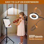 LED Desk Lamp with Clamp, 3 Colors & 10 Brightness