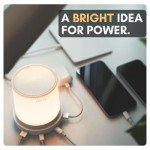 Compact Bedside Lamp with USB Ports - Dimmable