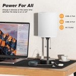 Versatile Bedside Lamp with USB Ports and 3 Colors