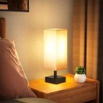 Minimalist Square Shade Bedside Table Lamp