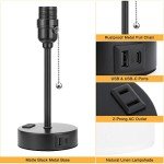 Versatile Bedside Lamp with USB Ports and 3 Colors