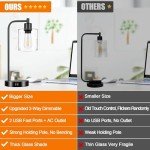 Touch Control Table Lamps with USB Ports and Outlet