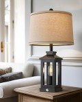 G-SAFAVA Retro Farmhouse Touch Control Table Lamp