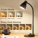Bohon LED Desk Lamp with USB Charging & Dimming