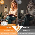 Touch Control Table Lamps with USB Ports and Outlet