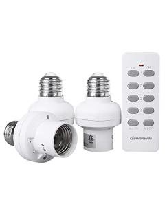 Remote Control Light Bulb Socket Kit with Switch