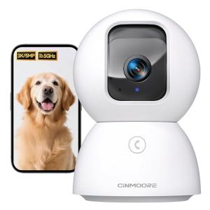 CINMOORE 3K Indoor Security Camera with AI Tracking