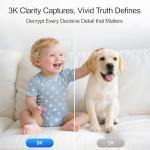 CINMOORE 3K Indoor Security Camera with AI Tracking