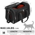Collapsible Pet Carrier for Cats and Small Dogs