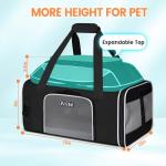 Expandable Pet Carrier on Wheels for Small Dogs, Cats