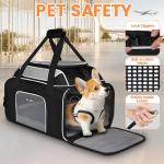 Expandable Pet Carrier on Wheels for Small Dogs, Cats