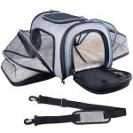 Expandable Soft-Sided Pet Carrier for Travel