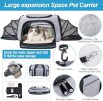 Expandable Soft-Sided Pet Carrier for Travel