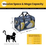 Airline Approved Soft-Sided Cat Dog Carrier - Blue