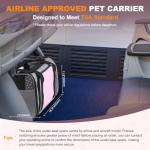 Airline Approved Pet Carrier on Wheels for Cats