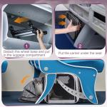 Airline Approved Pet Carrier on Wheels for Cats