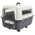 Medium Gray Rolling Travel Dog Crate