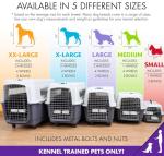 Medium Gray Rolling Travel Dog Crate