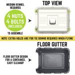 Medium Gray Rolling Travel Dog Crate