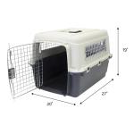 Medium Gray Rolling Travel Dog Crate