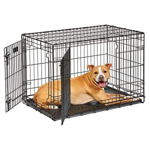 36-Inch Folding Dog Crate with Enhanced Security