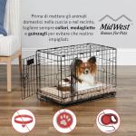 36-Inch Folding Dog Crate with Enhanced Security