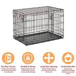 36-Inch Folding Dog Crate with Enhanced Security