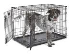 Portable 36-Inch Folding Dog Crate with Divider