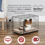 36-Inch Folding Dog Crate with Enhanced Security