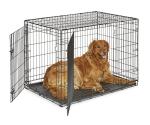 42-Inch Double Door Dog Crate with Divider Panel