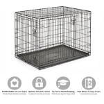 42-Inch Double Door Dog Crate with Divider Panel
