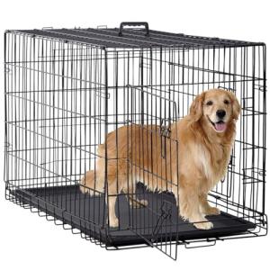 BestPet 48" Foldable Dog Crate for Travel