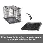 42-Inch Double Door Dog Crate with Divider Panel