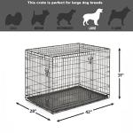 42-Inch Double Door Dog Crate with Divider Panel