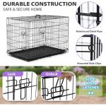 BestPet 48" Foldable Dog Crate for Travel