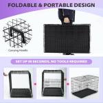 BestPet 48" Foldable Dog Crate for Travel