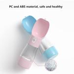 Portable Dog Water Bottle with Bowl and Container