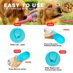 Avelora Portable Dog Water Bottle with Food Container