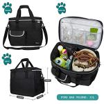 PetAmi Dog Travel Bag with Food and Bowls