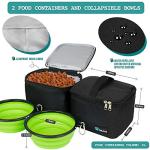 PetAmi Dog Travel Bag with Food and Bowls