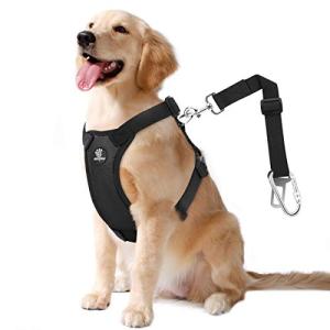 Adjustable Dog Seat Belt and Safety Vest Harness