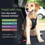 Adjustable Dog Seat Belt and Safety Vest Harness